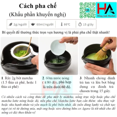 Combo 3 gói Bột Matcha Nhật Bản 100g - hè thu, giảm giá 145k, trà xanh Satoen