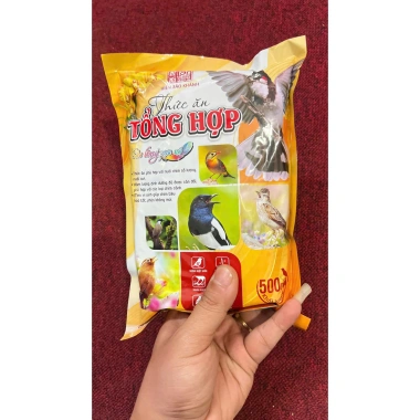 Combo 3 Gói Cám Tổng Hợp Hiển Bảo Khánh 500g - Thức Ăn Chim Đa Dạng, Giá 119.000₫