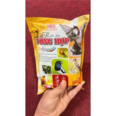Combo 3 Gói Cám Tổng Hợp Hiển Bảo Khánh 500g - Thức Ăn Chim Đa Dạng, Giá 119.000₫