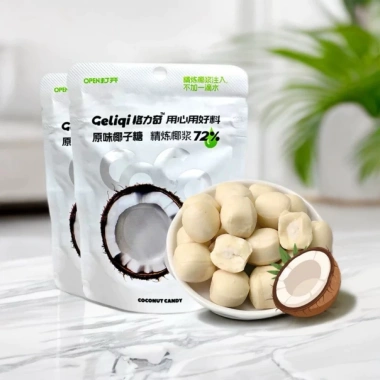 Combo 3 gói Kẹo Geliqi mix vị thơm béo dừa, sữa matcha, cà phê dừa 27g chỉ 14.888đ