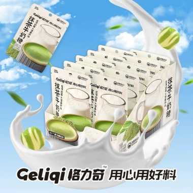 Combo 3 gói Kẹo Geliqi mix vị thơm béo dừa, sữa matcha, cà phê dừa 27g chỉ 14.888đ