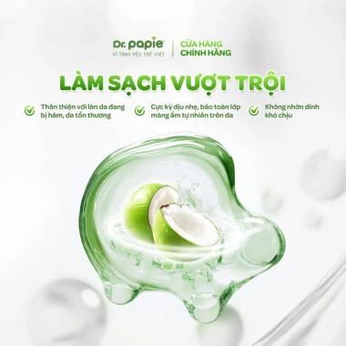 Combo 3 gói Khăn hăm cao cấp Dr.Papie - Phục hồi da hăm, khử mùi nhẹ nhàng cho bé (80 tờ/gói) 3 Combo 3 gói Khăn hăm cao cấp Dr.Papie - Phục hồi da hăm, khử mùi nhẹ nhàng cho bé (80 tờ/gói) 3