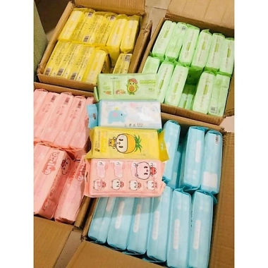 Combo 3 Gói Khăn Ướt Baby Mini Hoạt Hình - Tiện Lợi, 8 Miếng/1 Gói, Giá 42.990₫ 7