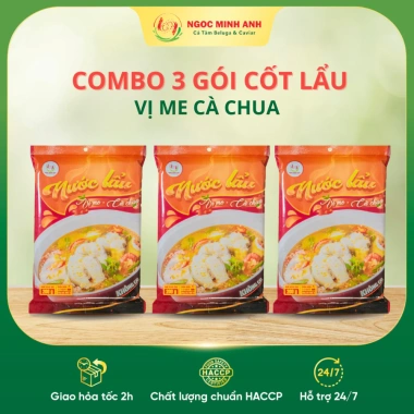 Combo 3 Gói Nước Cốt Lẩu Me Cà Chua Gia Vị Lẩu Chua Cay Ngọc Minh Anh 200g Giá ưu đãi 161.700 VND