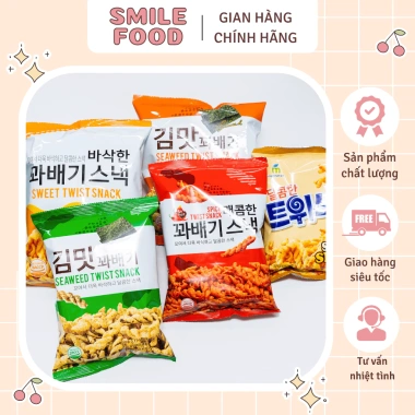 Combo 3 gói Quẩy xoắn 140g nhập khẩu Hàn Quốc - Nhiều vị, giá chỉ 85.000đ