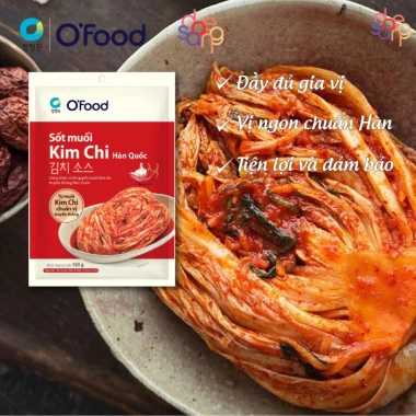 Combo 3 gói sốt muối kim chi O'food 180g - Tặng hộp hoặc sốt, chỉ 93.000 VND