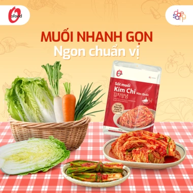 Combo 3 gói sốt muối kim chi O'food 180g - Tặng hộp hoặc sốt, chỉ 93.000 VND