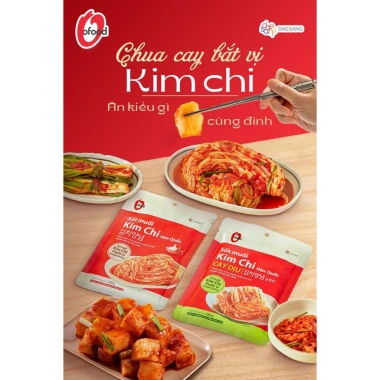 Combo 3 gói sốt muối kim chi O'food 180g - Tặng hộp hoặc sốt, chỉ 93.000 VND