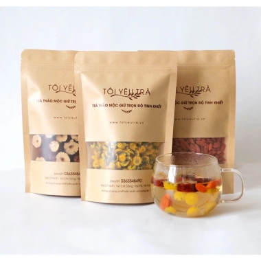 Combo 3 gói Trà Hoa Cúc, Táo Đỏ, Kỷ Tử - Giúp Ngủ Ngon, An Thần từ Tôi Yêu Trà 2