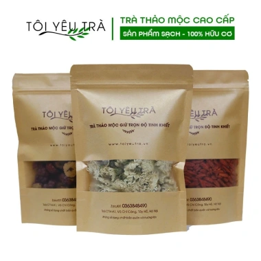 Combo 3 gói Trà Hoa Cúc, Táo Đỏ, Kỷ Tử - Giúp Ngủ Ngon, An Thần từ Tôi Yêu Trà 7