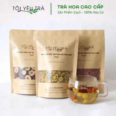 Combo 3 gói Trà Hoa Cúc, Táo Đỏ, Kỷ Tử - Giúp Ngủ Ngon, An Thần từ Tôi Yêu Trà 10