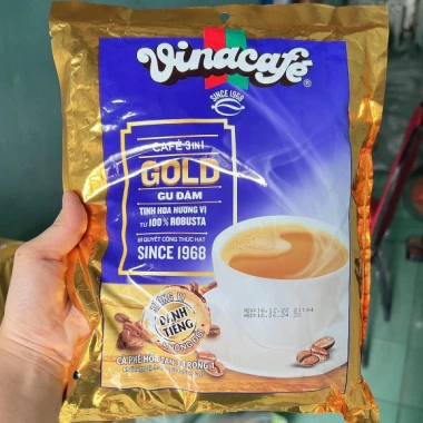 Combo 3 gói Vinacafé 3 in 1 Gold Gửi Đậm 480g - Cà phê sữa hòa tan thơm ngon, giá 305.000 VND