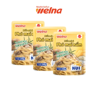 Combo 3 Gói Xốt Mì Ý Nisshin Phô Mai Nấm - Giá ưu đãi 142.500₫, giảm tới 18% 4