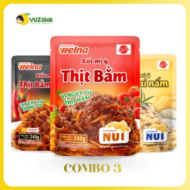 Combo 3 Gói Xốt Mì Ý Nisshin Seifun Welna – Cho 2 Người, Giá Ưu Đãi 128,250₫