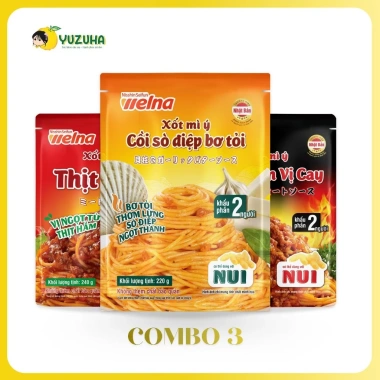 Combo 3 Gói Xốt Mì Ý Nisshin Seifun Welna – Cho 2 Người, Giá Ưu Đãi 128,250₫ 2