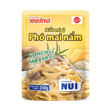 Combo 3 Gói Xốt Mì Ý Phô Mai Nấm Nisshin Welna 240g Cho 2 Người, Giá 142.500