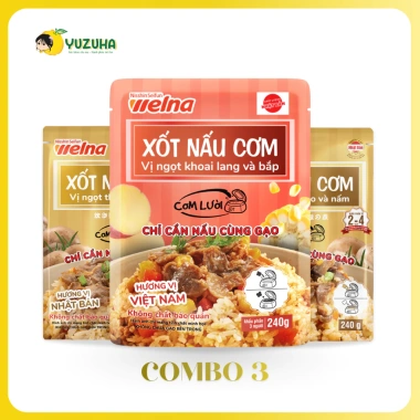 Combo 3 Gói Xốt Nấu Cơm Nhiều Vị Nisshin Seifun Welna 240g Khẩu Phần 3 Người 142.500 VND