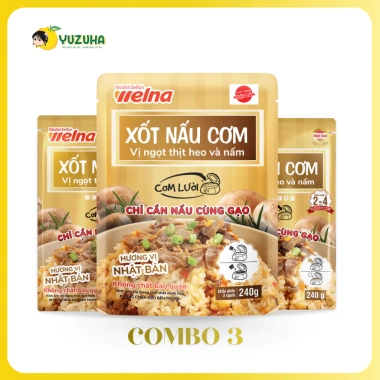 Combo 3 gói xốt nấu cơm vị ngọt thịt heo nấm Nisshin Seifun Wel 240g cho 3 người 142.500₫ 4