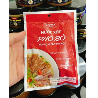 Combo 3 Gói Xốt Phở Bò Truyền Thống - Cao Gia Foods - Giá ưu đãi 114.500 VND - Thích hợp mọi bữa ăn gia đình 3