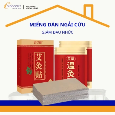 Combo 3 Hộp 150 miếng Dán Ngải Cứu giảm đau nhức, dán làm nóng hỗ trợ xương khớp cột sống