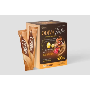 Combo 3 hộp 45 gói Cà phê giảm cân Linh Chi Đậu Trắng + ODIVA Collagen - Kiểm soát cân nặng, chỉ 199.000₫