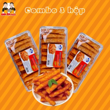 Combo 3 hộp Bánh bò quậy hộp - Đồ ăn vặt Anh Em Food, giảm giá 35k, tiện lợi