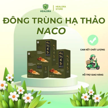 Combo 3 hộp Đông Trùng Hạ Thảo Naco – Tăng đề kháng, giảm mệt mỏi, giá 1.35 triệu