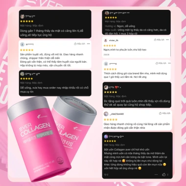 Combo 3 Hộp Ever Collagen Biotin Cell Bột - Dưỡng Da, Tóc & Móng, Giá 1.9tr