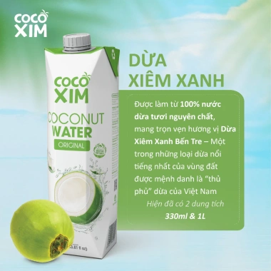 Combo 3 hộp Nước dừa Cocoxim Xanh 1.000ml - Giá ưu đãi 145.200₫, tươi mát, đóng hộp 4 Combo 3 hộp Nước dừa Cocoxim Xanh 1.000ml - Giá ưu đãi 145.200₫, tươi mát, đóng hộp 4