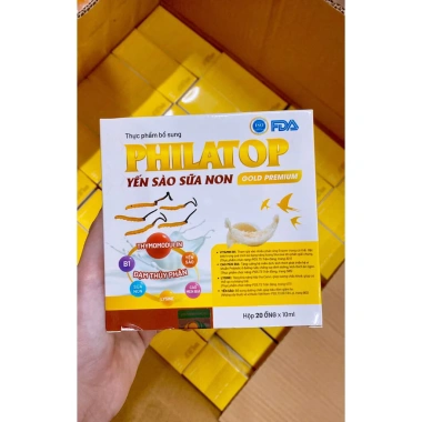 Combo 3 hộp Philatop Yến sào sữa non 20 ống nhựa vị thơm ngon Giá ưu đãi 280.000₫