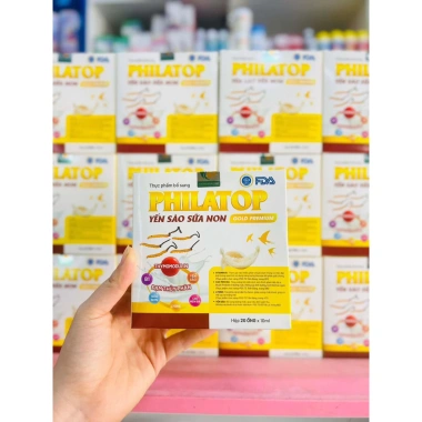 Combo 3 hộp Philatop Yến sào sữa non 20 ống nhựa vị thơm ngon Giá ưu đãi 280.000₫
