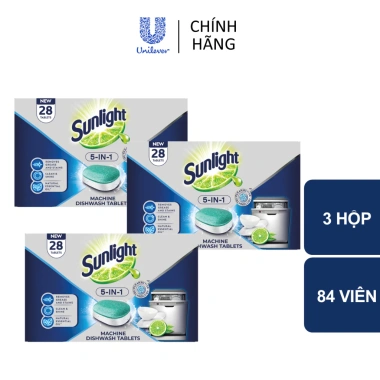 Combo 3 hộp Sunlight 84 viên rửa chén - Giá chỉ 340.000 VNĐ, tiết kiệm hơn 90.000 2