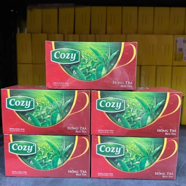 Combo 3 Hộp Trà Túi Lọc Cozy Đa Vị: Ô Long, Xanh, Nhài, Gừng, Hồng Trà, Sen, Đào và nhiều hương vị khác - Giá Ưu Đãi
