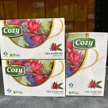 Combo 3 Hộp Trà Túi Lọc Cozy Đa Vị: Ô Long, Xanh, Nhài, Gừng, Hồng Trà, Sen, Đào và nhiều hương vị khác - Giá Ưu Đãi