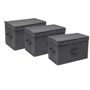 Combo 3 Hộp Vải Đựng Đồ Đa Năng Thùng Quần Áo Gấp Gọn, Quai Xách Tiện Lợi, Giá 35.000₫ 3