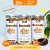 Combo 3 hũ Granola 500g 20% Yến Mạch 3 vị Mật Ong-Matcha-Chocolate - Hạt ngũ cốc dinh dưỡng tiện lợi, giảm giá 379.000₫ 3
