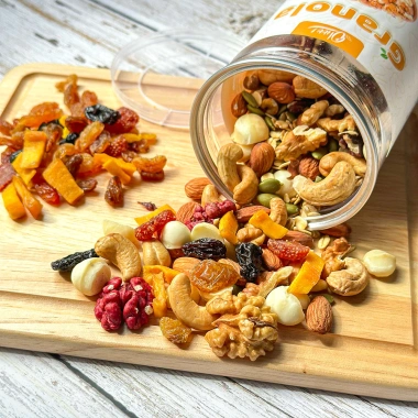 Combo 3 hũ Granola 500g 20% Yến Mạch 3 vị Mật Ong-Matcha-Chocolate - Hạt ngũ cốc dinh dưỡng tiện lợi, giảm giá 379.000₫