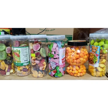 Combo 3 hũ Nui cỡ đại chiên bơ cay ngọt, hũ gấu xinh 300gr, giấy VSATTP - giá chỉ 49.900đ 2