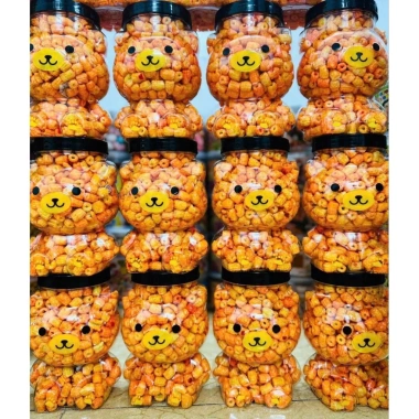 Combo 3 hũ Nui cỡ đại chiên bơ cay ngọt, hũ gấu xinh 300gr, giấy VSATTP - giá chỉ 49.900đ 7