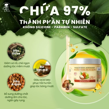 Combo 3 kem ủ tóc Le Petit Olivier chính hãng - Phục hồi hư tổn 330ml - 1,2 triệu 4