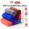 Combo 3 khăn lau xe microfiber 35x75cm - mềm mịn, siêu thấm, hút nhanh, dùng cho ô tô, xe máy - 80.000 VND