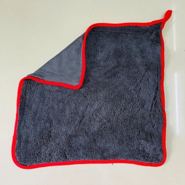 Combo 3 khăn lau xe SUPERFINE Fiber viền đỏ 40x40-30x60-40x60 - Thấm hút, vệ sinh - 39.999₫