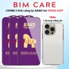 Combo 3 Kính Cường Lực BaiKo Tím Màn Chống Bụi và Ốp Trong Tặng Kèm BIMCARE 115k
