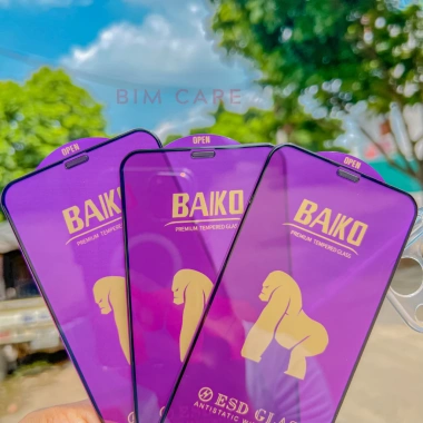 Combo 3 Kính Cường Lực BaiKo Tím Màn Chống Bụi và Ốp Trong Tặng Kèm BIMCARE 115k
