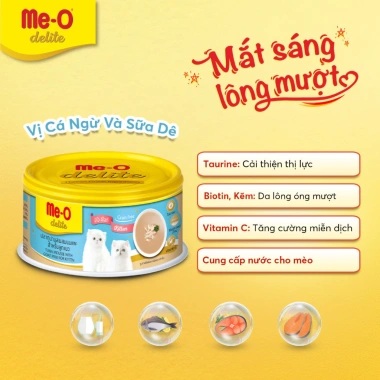 Combo 3 lon Me-O Delite Pate cá ngừ & sữa dê 80g – Tặng nón bảo hiểm, chỉ 94.500₫ 3 Combo 3 lon Me-O Delite Pate cá ngừ & sữa dê 80g – Tặng nón bảo hiểm, chỉ 94.500₫ 3