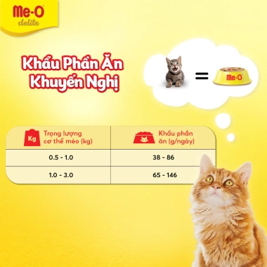 Combo 3 lon Me-O Delite Pate cá ngừ & sữa dê 80g – Tặng nón bảo hiểm, chỉ 94.500₫