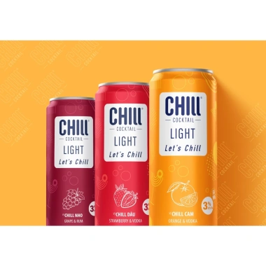 Combo 3 lon Nước Trái Cây Lên Men Chill Cocktail 320ml - Chỉ 90k, Tươi mát 8