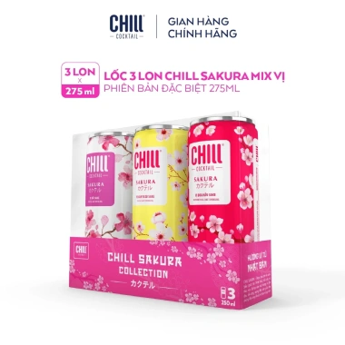 Combo 3 lon Nước Trái Cây Lên Men Chill Cocktail 320ml - Chỉ 90k, Tươi mát 9