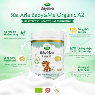 Combo 3 lon Sữa Arla Baby&Me A2 HMO Đan Mạch Số 1-3 600/800g Giá 3.005.000 VNĐ 5 Combo 3 lon Sữa Arla Baby&Me A2 HMO Đan Mạch Số 1-3 600/800g Giá 3.005.000 VNĐ 5