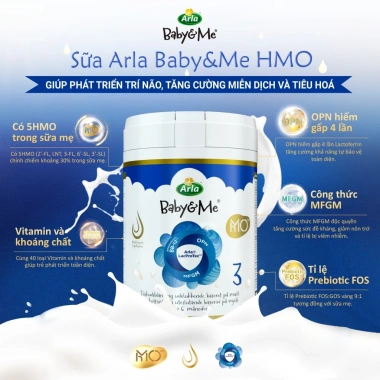 Combo 3 lon Sữa Arla Baby&Me A2 HMO Đan Mạch Số 1-3 600/800g Giá 3.005.000 VNĐ 7 Combo 3 lon Sữa Arla Baby&Me A2 HMO Đan Mạch Số 1-3 600/800g Giá 3.005.000 VNĐ 7